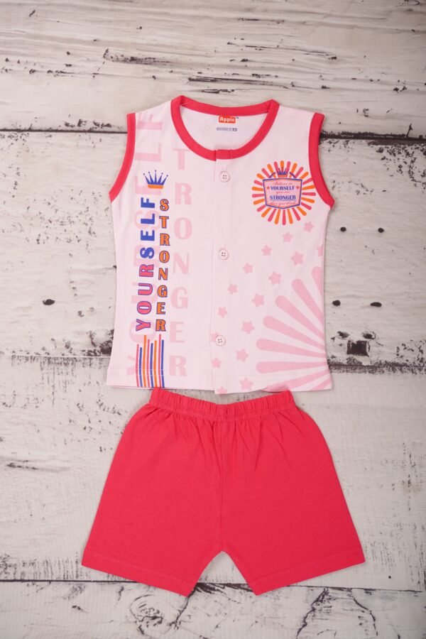 Fancy Front Open, Sleeveless Set